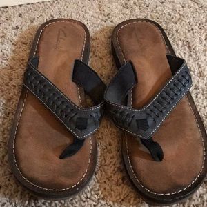 Clark’s flip flops